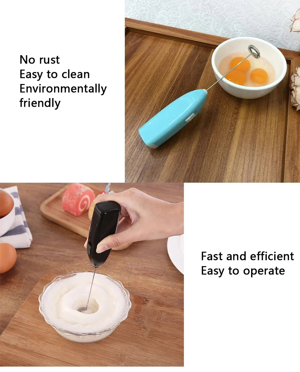 Electric Milk Frother – Coffee & Eggs