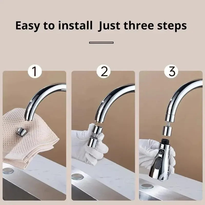 Faucet Extender – 3 Modes Water Saver