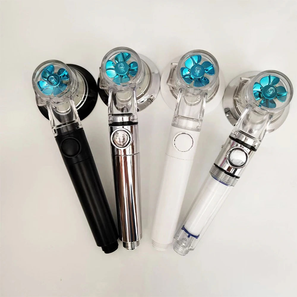 Turbo Shower Head with Filter – 3 Modes & Stop Button