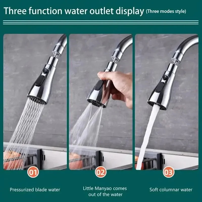 Faucet Extender – 3 Modes Water Saver