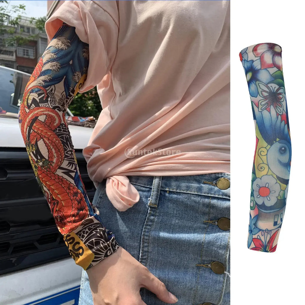 UV Protection Tattoo Arm Sleeves (Pair)