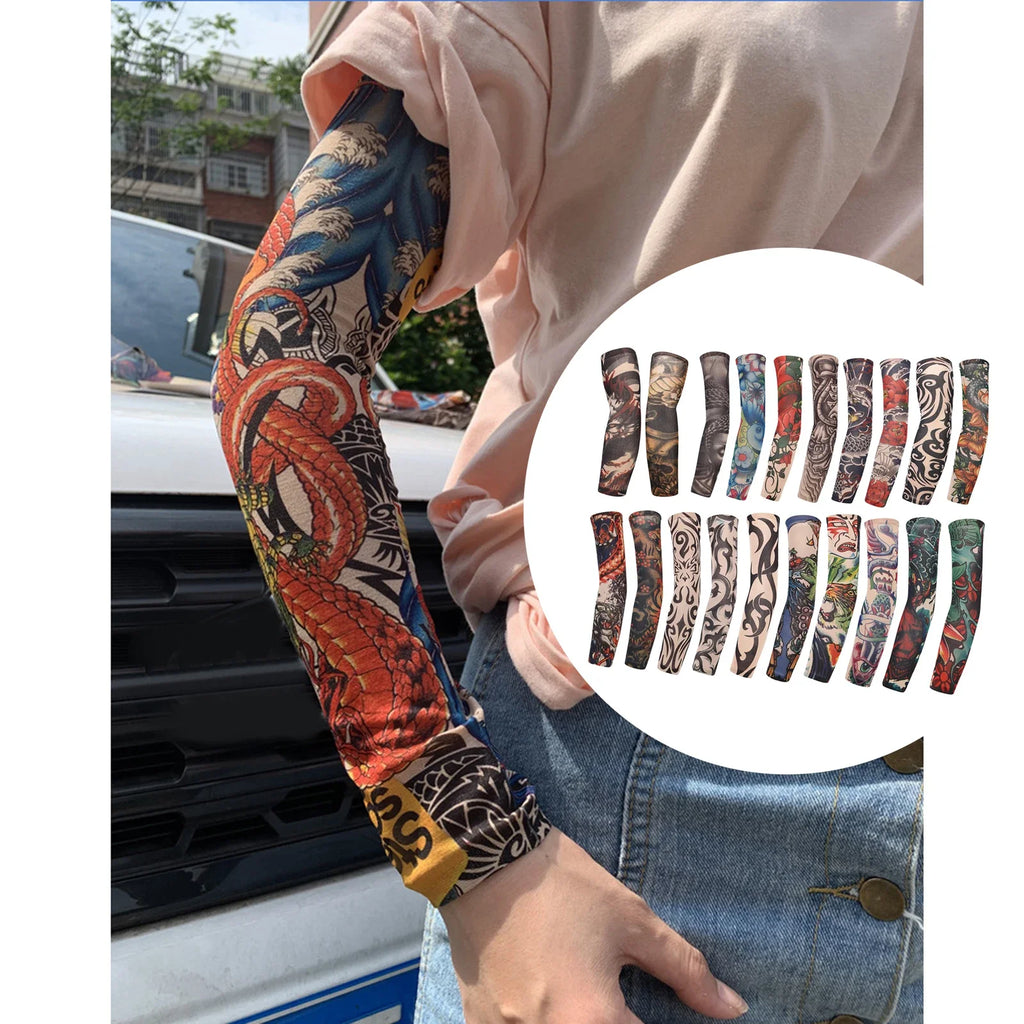 UV Protection Tattoo Arm Sleeves (Pair)
